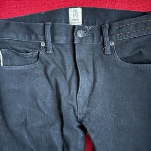 Hiroshi Kati - Pen slim black raw Selvedge denim